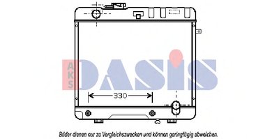 Радиатор, охлаждение двигателя AKS DASIS купить