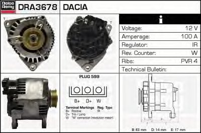 Генератор Remanufactured REMY (Light Duty) DELCO REMY купить