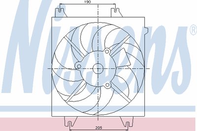 Вентилятор, конденсатор кондиционера NISSENS купить