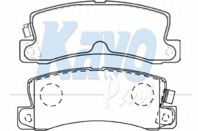 Комплект тормозных колодок, дисковый тормоз MK KASHIYAMA KAVO PARTS