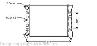 Радиатор, охлаждение двигателя AVA QUALITY COOLING купить