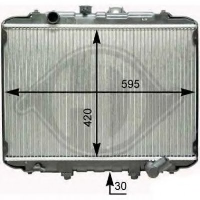 Радиатор, охлаждение двигателя DIEDERICHS купить