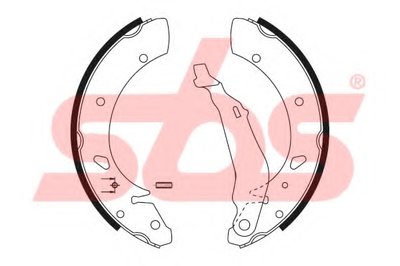 Комплект тормозных колодок sbs