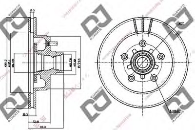 Тормозной диск DJ PARTS купить