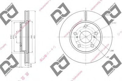 Тормозной диск DJ PARTS купить