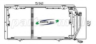 Конденсатор, кондиционер PARTS-MALL купить