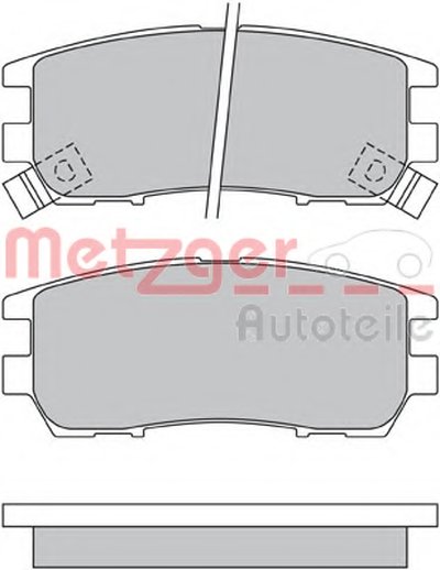 Комплект тормозных колодок, дисковый тормоз METZGER купить