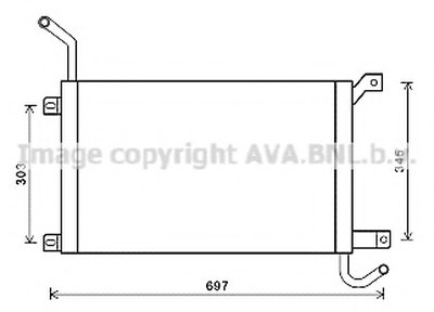 Радиатор, охлаждение двигателя AVA QUALITY COOLING купить