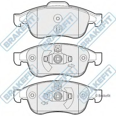 Комплект тормозных колодок, дисковый тормоз Brake Fit APEC braking