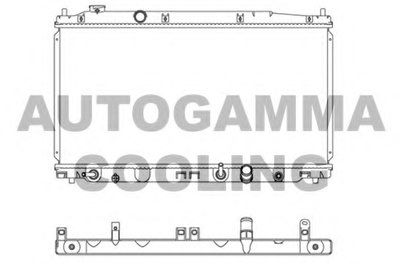 Радиатор, охлаждение двигателя AUTOGAMMA купить