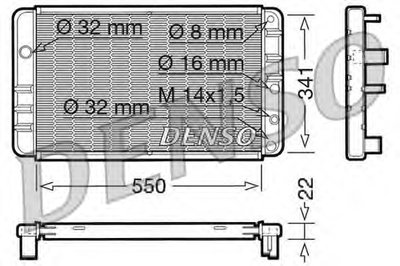 Радиатор, охлаждение двигателя DENSO купить