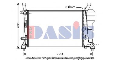 Радиатор, охлаждение двигателя AKS DASIS купить