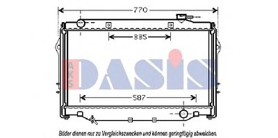 Радиатор, охлаждение двигателя AKS DASIS купить