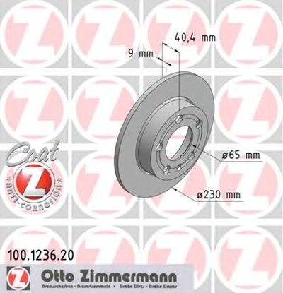Тормозной диск COAT Z ZIMMERMANN купить