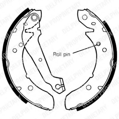 Комплект тормозных колодок DELPHI купить