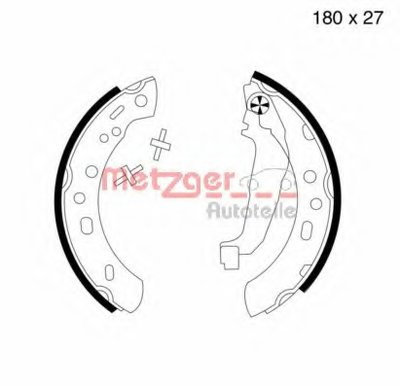 Комплект тормозных колодок METZGER купить
