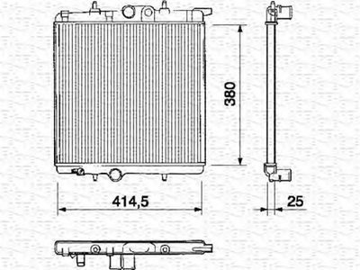 Радиатор, охлаждение двигателя MAGNETI MARELLI купить