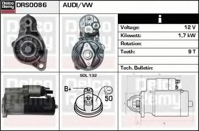 Стартер Remanufactured REMY (Light Duty) DELCO REMY купить