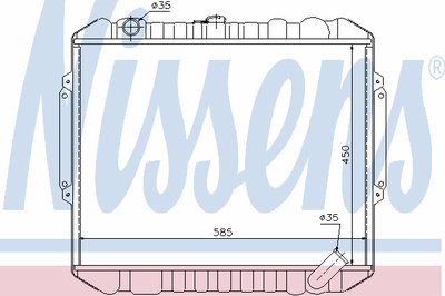 Радиатор, охлаждение двигателя NISSENS купить