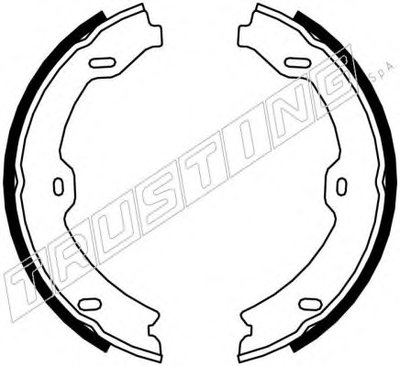 Комплект тормозных колодок, стояночная тормозная система TRUSTING