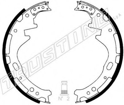 Комплект тормозных колодок TRUSTING купить