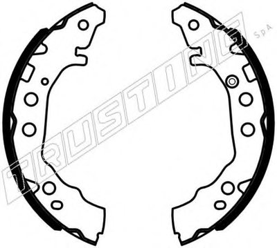 Комплект тормозных колодок TRUSTING купить