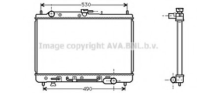Радиатор, охлаждение двигателя AVA QUALITY COOLING купить