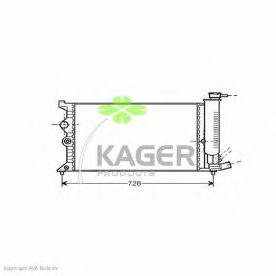 Радиатор, охлаждение двигателя KAGER купить