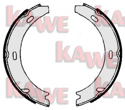 Комплект тормозных колодок, стояночная тормозная система KAWE