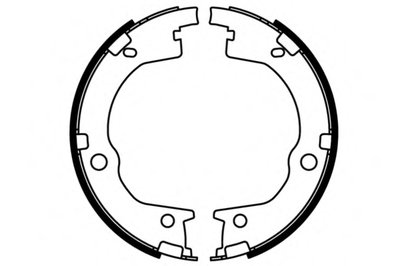 Комплект тормозных колодок; Комплект тормозных колодок, стояночная тормозная система E.T.F. купить