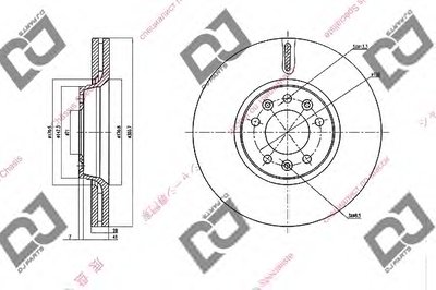 Тормозной диск DJ PARTS купить