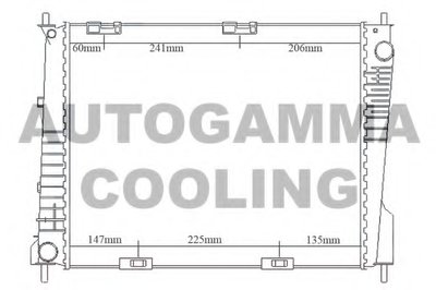 Радиатор, охлаждение двигателя AUTOGAMMA купить