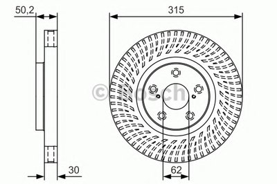 Тормозной диск BOSCH купить