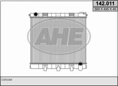 Радиатор, охлаждение двигателя AHE купить