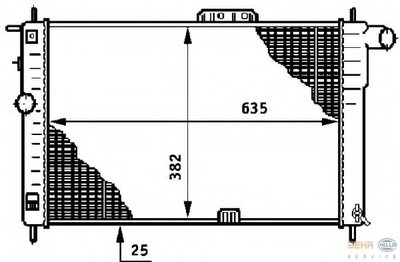 Радиатор, охлаждение двигателя BEHR HELLA SERVICE HELLA купить