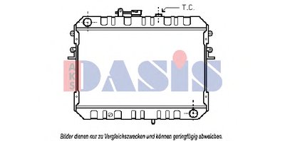 Радиатор, охлаждение двигателя AKS DASIS купить