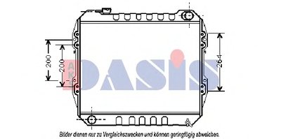 Радиатор, охлаждение двигателя AKS DASIS купить