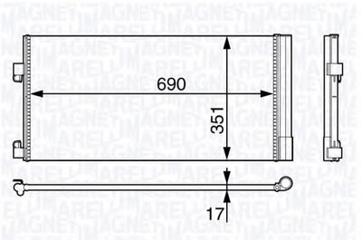 Конденсатор, кондиционер MAGNETI MARELLI купить