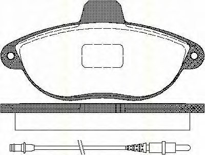 Комплект тормозных колодок, дисковый тормоз