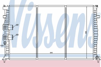 Радиатор, охлаждение двигателя NISSENS купить