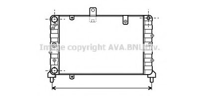 Радиатор, охлаждение двигателя AVA QUALITY COOLING купить