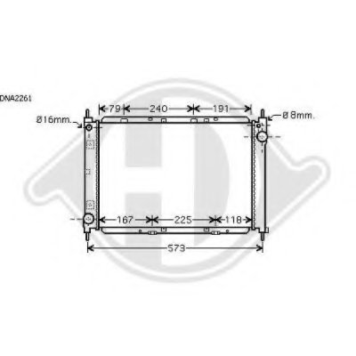 Радиатор, охлаждение двигателя DIEDERICHS купить