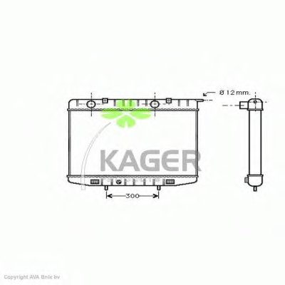 Радиатор, охлаждение двигателя KAGER купить