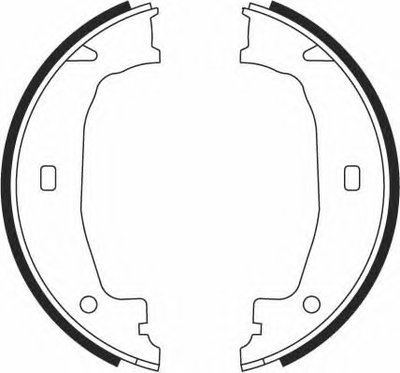 Комплект тормозных колодок, стояночная тормозная система GIRLING