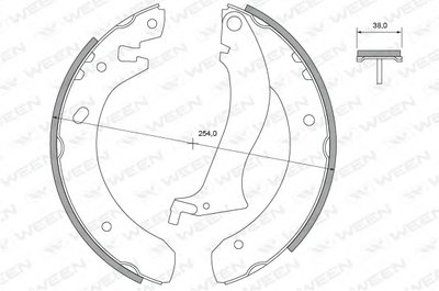 Комплект тормозных колодок WEEN купить