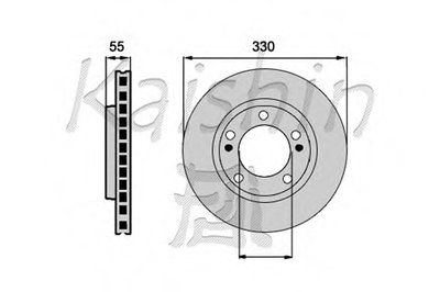 Тормозной диск KAISHIN купить
