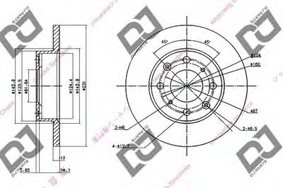 Тормозной диск DJ PARTS купить