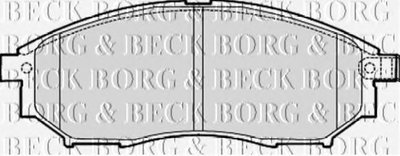 Комплект тормозных колодок, дисковый тормоз BORG & BECK