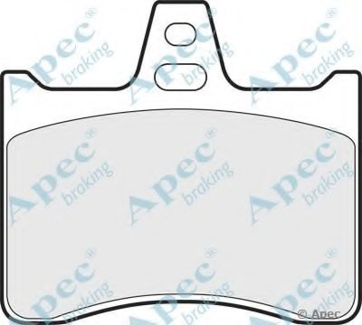 Комплект тормозных колодок, дисковый тормоз APEC braking