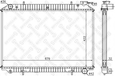 Радиатор, охлаждение двигателя STELLOX купить